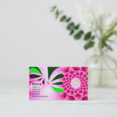 Spring Fever Colorful Abstract Visitekaartje (Staand voorkant)