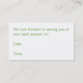 Spring Flash African Daisy Photo Appointment Card Afsprakenkaartje (Achterkant)