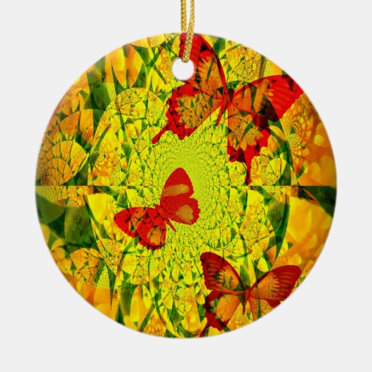 Spring Fling Keramisch Ornament (Voorkant)