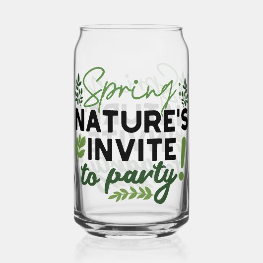 Spring Fling Party - Natuur's Celebration Call Blikvorm Glas (Voorkant)
