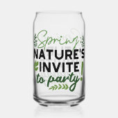 Spring Fling Party - Natuur's Celebration Call Blikvorm Glas (Achterkant)