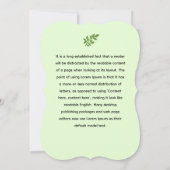 Spring Fling Party - Natuur's Celebration Call Kaart (Achterkant)