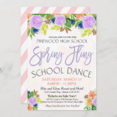 Spring Fling School Dance Kaart (Voorkant / Achterkant)