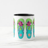 Spring Flip Flops in Bright Colors Mug (Centre)
