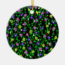 Spring Floral Art Keramisch Ornament