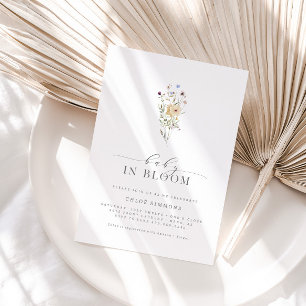 Spring Floral Baby in het Baby shower Bloom   Kaart