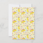  Spring Floral Baby shower Dank u kaart – (Achterkant)