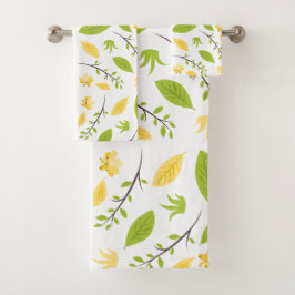 Spring Floral Bath Towelset Bad Handdoek