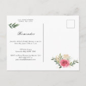 Spring Floral Blooms Garden Weddenschap Uitnodiging Briefkaart (Achterkant)