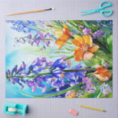 Spring Floral Bluebells Tissue Paper Tissuepapier (Craft)