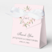 Spring Floral Blush Peony Wedding Bedankdoosjes (Voorkant Zijde)