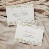 Spring Floral Border Baby shower Bedankkaart