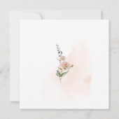 Spring Floral Bridal Shower Kaart (Achterkant)