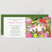 Spring Floral Bridal Shower Kaart (Voorkant / Achterkant)