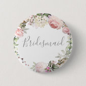 Spring Floral Bridesmaid Button (Voorkant)