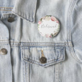 Spring Floral Bridesmaid Button (In situ)