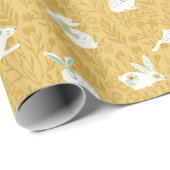 Spring Floral Bunnies Cadeaupapier (Rol Hoek)