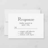 Spring Floral Chalkboard RSVP (Voorkant)