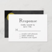 Spring Floral Chalkboard RSVP (Voorkant / Achterkant)