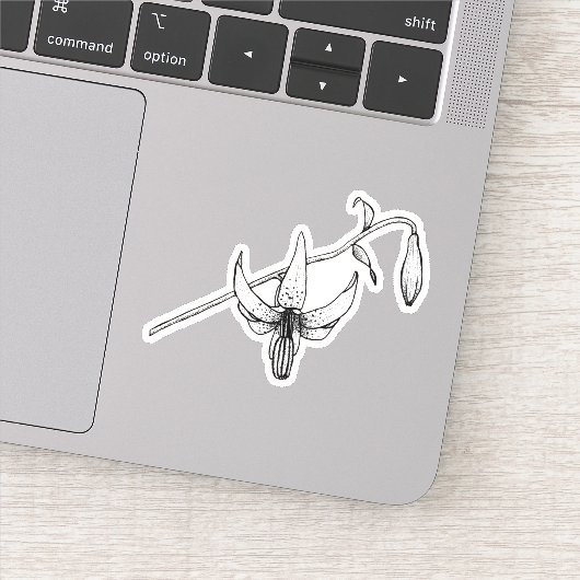 Spring Floral | Columbia Lily | Botanische Sticker (Detail)