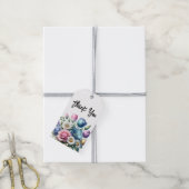 Spring Floral Dubbelzijdig Dank u Labels (10 pk) Cadeaulabel (Met Touw)