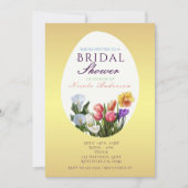 Spring Floral Easter Egg Bruids Douche Uitnodiging (Voorkant)