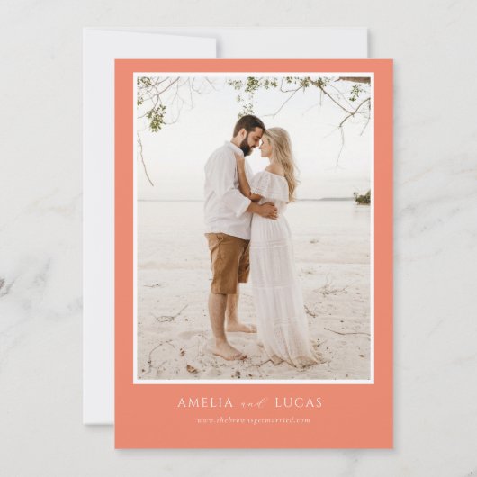 Spring Floral Enregistrer la date Invitation (Dos)