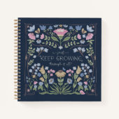 Spring Floral Folk Journal Notitieboek met citaat (Voorkant)