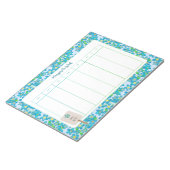 Spring Floral Forget Me Not Weekly Planner Notitieblok (Schuin)