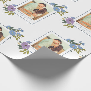 Spring Floral Foto Lijst Persoonlijke bruiloft Cadeaupapier