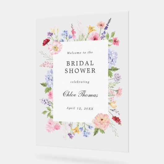 Spring Floral Frame Bridal Shower (Angle)