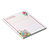 Spring Floral Fresh & Colorful Lined Notitieblok (Schuin)