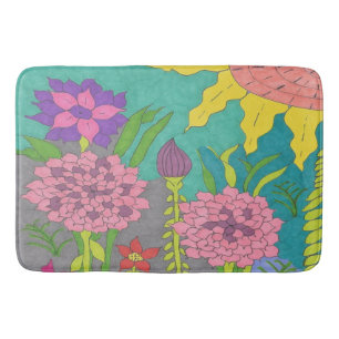 Spring Floral Garden Badmat