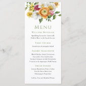 Spring Floral Garden Party Menu (Voorkant)