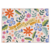 Spring Floral Happy Easter Large Gift Bag Groot Cadeauzakje (Voorkant)
