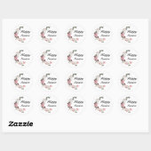 Spring Floral Happy Pasen Ronde Sticker (Vel)