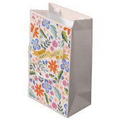 Spring Floral Joyeux Pâques petit sac cadeau (Dos Angle)
