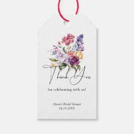Spring Floral Kleurrijk Vrijgezellenfeest Liefde i Cadeaulabel