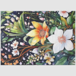 Spring Floral Kleurrijk Weefselpapier Tissuepapier