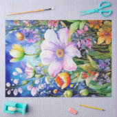 Spring Floral Kleurrijk Weefselpapier Tissuepapier (Craft)