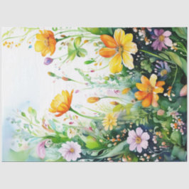 Spring Floral Kleurrijk Weefselpapier Tissuepapier