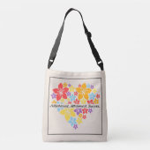 Spring Floral Love Heart Tas (Achterkant)