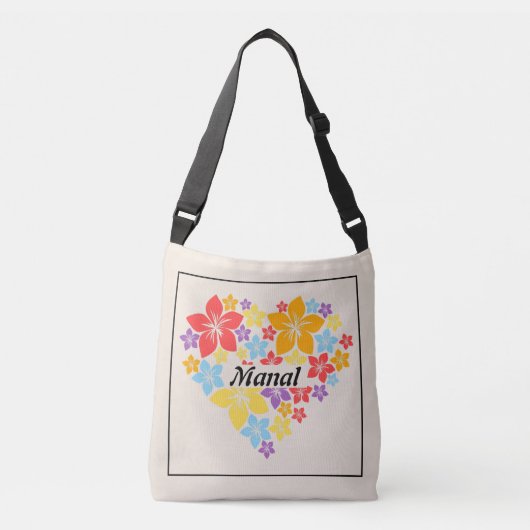 Spring Floral Love Heart Tas (Voorkant)