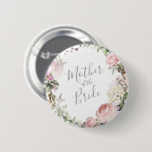 Spring Floral Moeder van de Bride Button (Voorkant /achterkant)