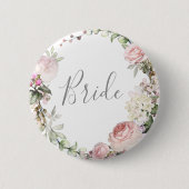 Spring Floral Moeder van de Bride Button (Voorkant)