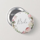 Spring Floral Moeder van de Bride Button (Voorkant /achterkant)