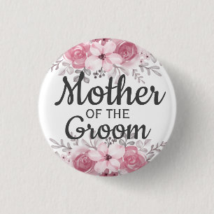 Spring Floral Moeder van de Groom Button