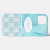 Spring floral multi blauw ontwerp Case-Mate iPhone case (Achterkant (horizontaal))