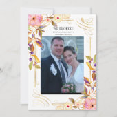 Spring Floral Nous avons Elopé Mariage Faire-part (Devant)