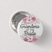 Spring Floral oma van de bruine Button (Voorkant /achterkant)